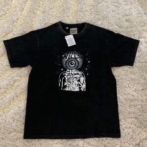Gallery Dept Art that Kills Orb Eye T-Shirt Washed Black